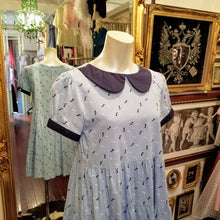 画像をギャラリービューアに読み込む, ウエスト紐付き 丸襟 ティアードミニワンピース