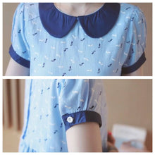 画像をギャラリービューアに読み込む, ウエスト紐付き 丸襟 ティアードミニワンピース