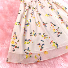 画像をギャラリービューアに読み込む, 花柄 グリッターライン フリルワンピース