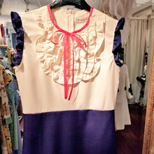 画像をギャラリービューアに読み込む, フリル ノースリーブ エレガントワンピース