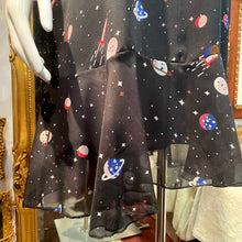 画像をギャラリービューアに読み込む, 宇宙柄 オフショル シースルーワンピース