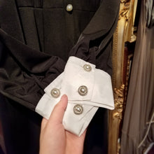 画像をギャラリービューアに読み込む, レース襟付きモノトーンワンピース