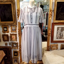 画像をギャラリービューアに読み込む, ストライプ ドット柄 シースルーワンピース