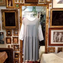 画像をギャラリービューアに読み込む, バイカラー袖切り替えワンピース