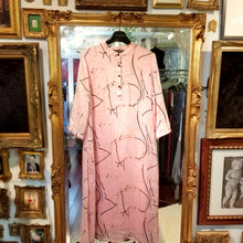 画像をギャラリービューアに読み込む, リネンリヨセル 七分袖ワンピース