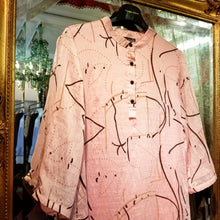 画像をギャラリービューアに読み込む, リネンリヨセル 七分袖ワンピース