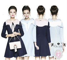 画像をギャラリービューアに読み込む, 【山田麻莉奈 様、道井悠 様ご着用】エレガントラインワンピース