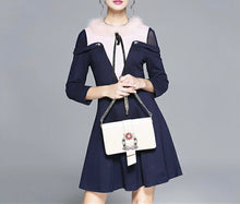 画像をギャラリービューアに読み込む, 【山田麻莉奈 様、道井悠 様ご着用】エレガントラインワンピース