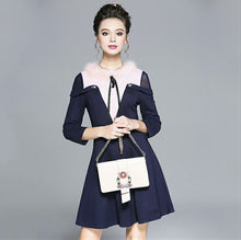 画像をギャラリービューアに読み込む, 【山田麻莉奈 様、道井悠 様ご着用】エレガントラインワンピース