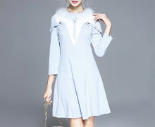 画像をギャラリービューアに読み込む, 【山田麻莉奈 様、道井悠 様ご着用】エレガントラインワンピース