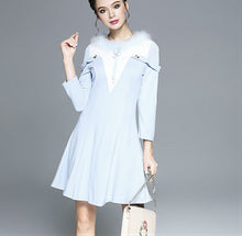 画像をギャラリービューアに読み込む, 【山田麻莉奈 様、道井悠 様ご着用】エレガントラインワンピース