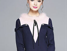 画像をギャラリービューアに読み込む, 【山田麻莉奈 様、道井悠 様ご着用】エレガントラインワンピース