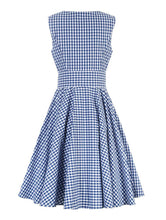 画像をギャラリービューアに読み込む, ノースリーブ チェック柄 ワンピース