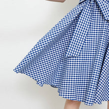 画像をギャラリービューアに読み込む, ノースリーブ チェック柄 ワンピース