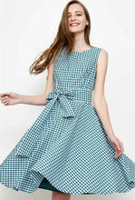 画像をギャラリービューアに読み込む, ノースリーブ チェック柄 ワンピース