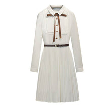 画像をギャラリービューアに読み込む, 【佐藤ノア様、高田もも様 ご着用】長袖リボンプリーツワンピース