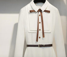 画像をギャラリービューアに読み込む, 【佐藤ノア様、高田もも様 ご着用】長袖リボンプリーツワンピース