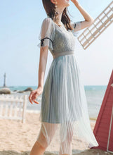 画像をギャラリービューアに読み込む, フラワーレース シースルー エレガントワンピース