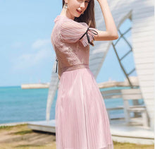 画像をギャラリービューアに読み込む, フラワーレース シースルー エレガントワンピース