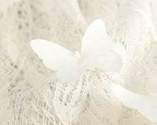 画像をギャラリービューアに読み込む, ツイード袖レースブローチ付きワンピース