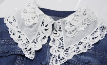 画像をギャラリービューアに読み込む, 【梅山恋和様 ご着用】デニム 襟レース ロングワンピース