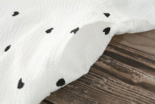 画像をギャラリービューアに読み込む, ホワイト ハートドット ウエスト絞り ワンピース