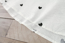 画像をギャラリービューアに読み込む, ホワイト ハートドット ウエスト絞り ワンピース