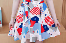 画像をギャラリービューアに読み込む, ポップ カラー ノースリーブミニワンピース