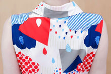 画像をギャラリービューアに読み込む, ポップ カラー ノースリーブミニワンピース