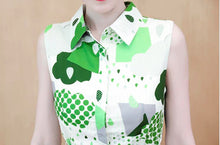 画像をギャラリービューアに読み込む, ポップ カラー ノースリーブミニワンピース