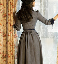 画像をギャラリービューアに読み込む, 【竹内美宥 様ご購入】七分袖ネイビーレトロワンピース