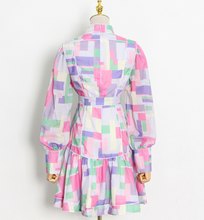 画像をギャラリービューアに読み込む, 【山田麻莉奈 様ご着用】パステルモザイクワンピース
