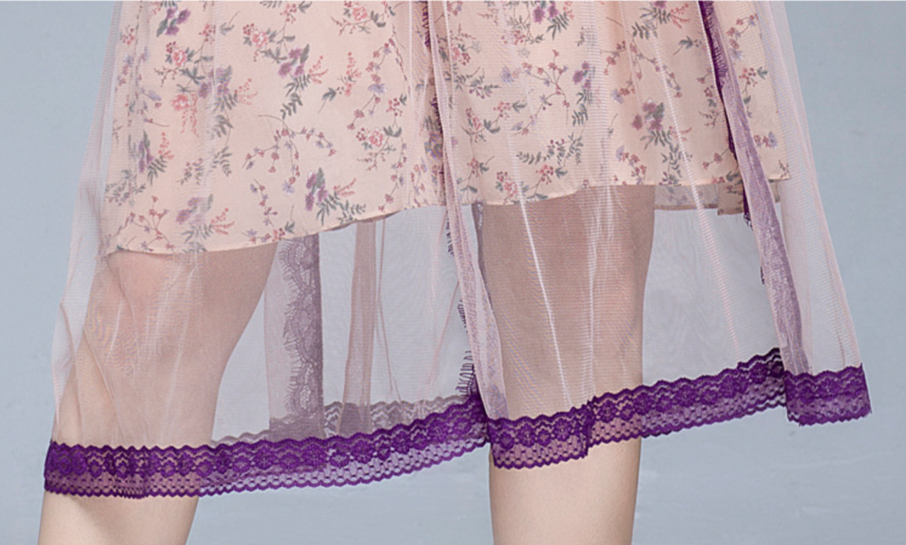 ✨中川翔子さん着用✨Sov. ボタニカルフラワー ロングワンピース S ピンク ✨中川翔子さん着用✨Sov. ボタニカルフラワー ロングワンピース