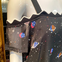 画像をギャラリービューアに読み込む, 宇宙柄 オフショル シースルーワンピース
